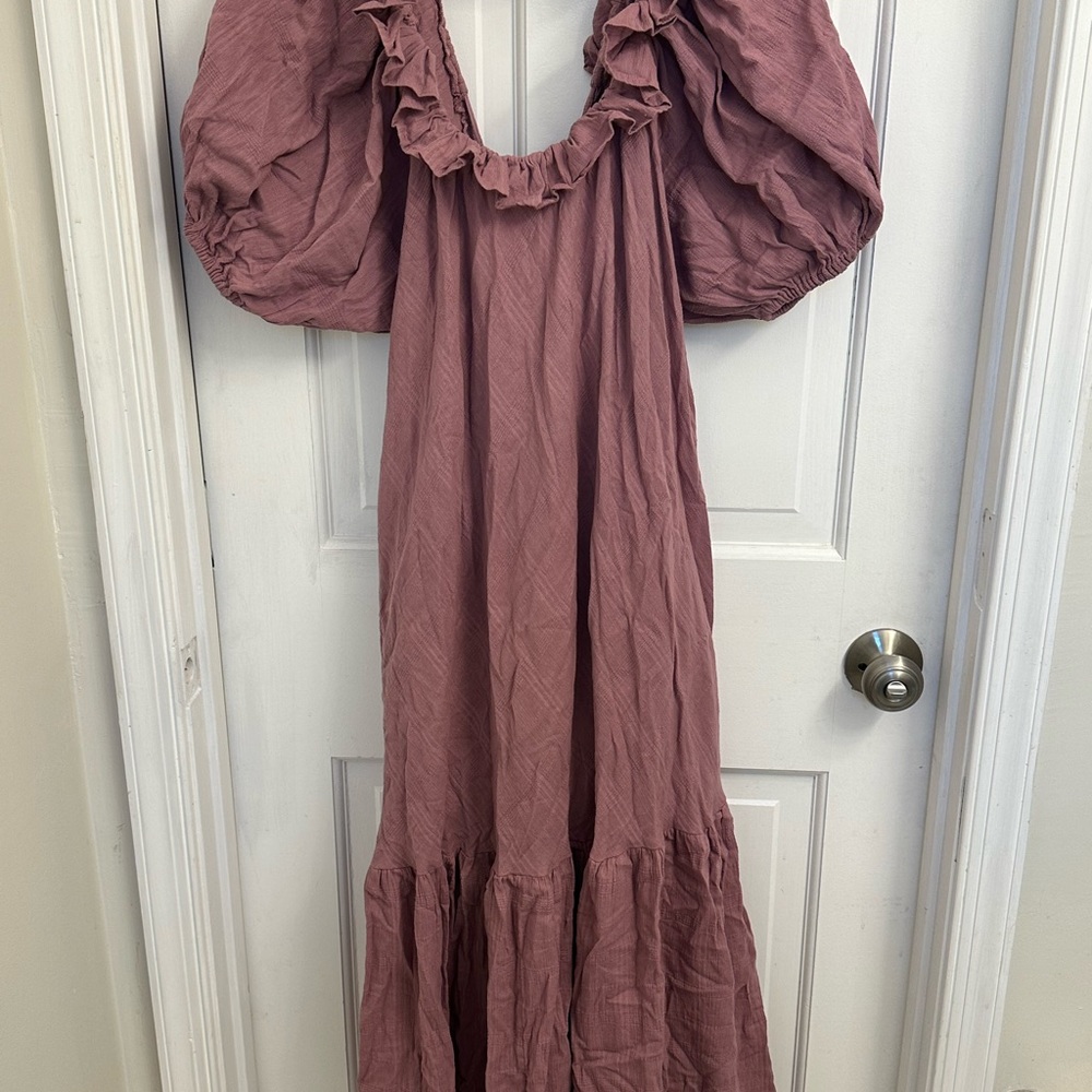 Free People Small Boho Dress Puff Sleeve Size S Brand New With Tag
